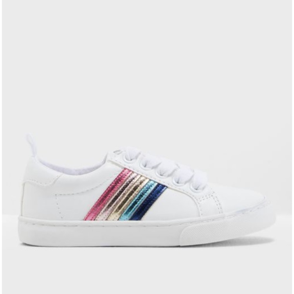 Gymboree Girls Rainbow Metallic Sneakers